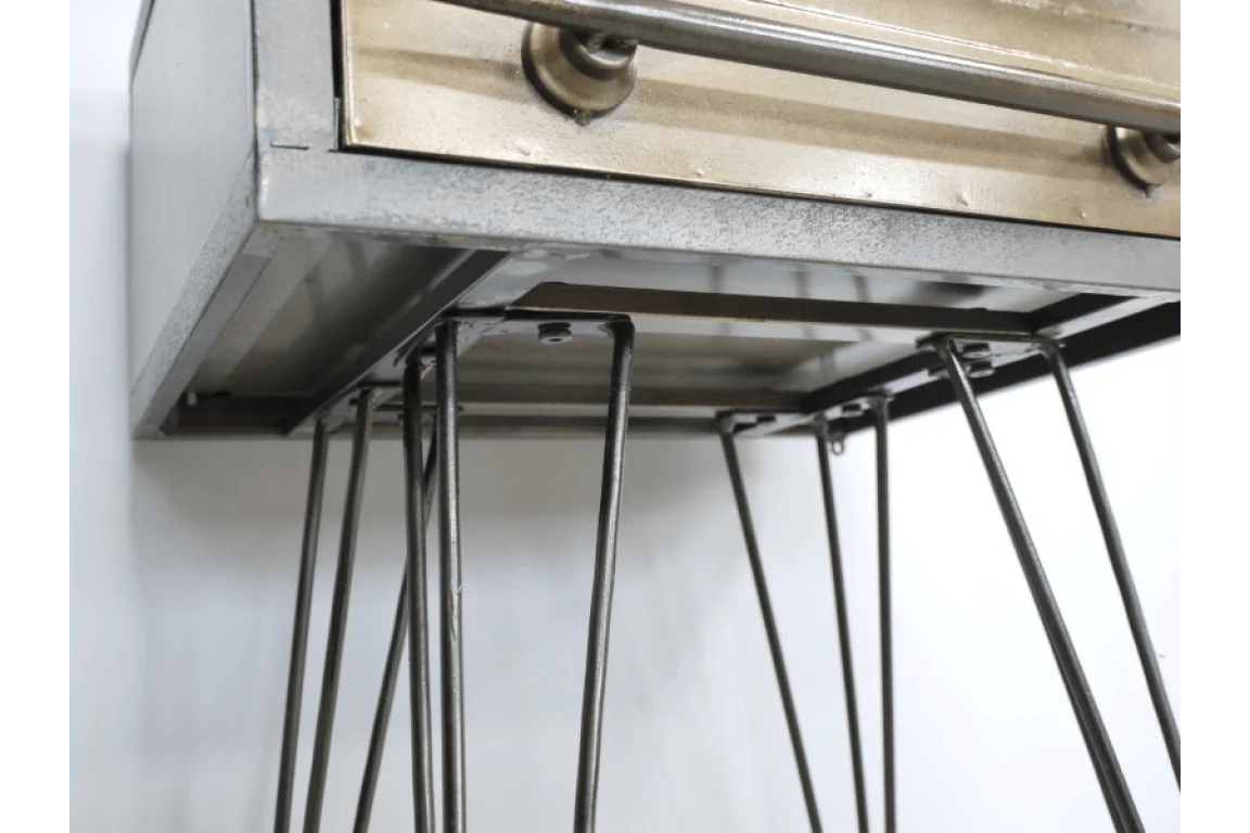 Metal Bedside Cabinet 69cm - Image 5