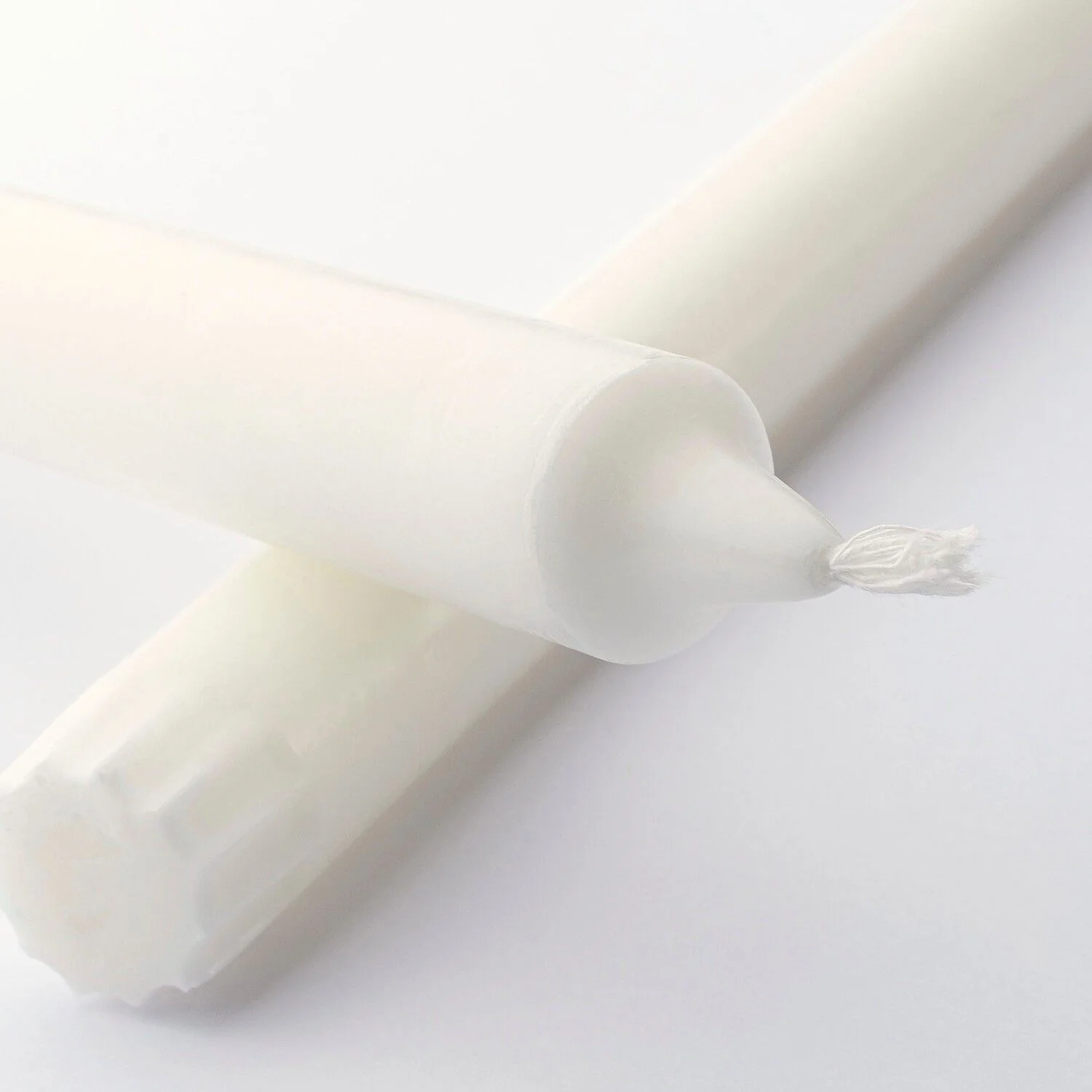 Mica Decorations Dinner candle - Set of 6 - H25 cm - White - Image 2