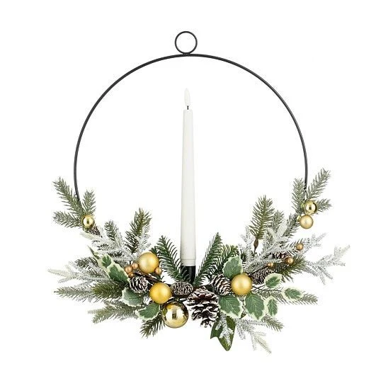 Mica Decorations Gold Candle Hanger 36.5cm