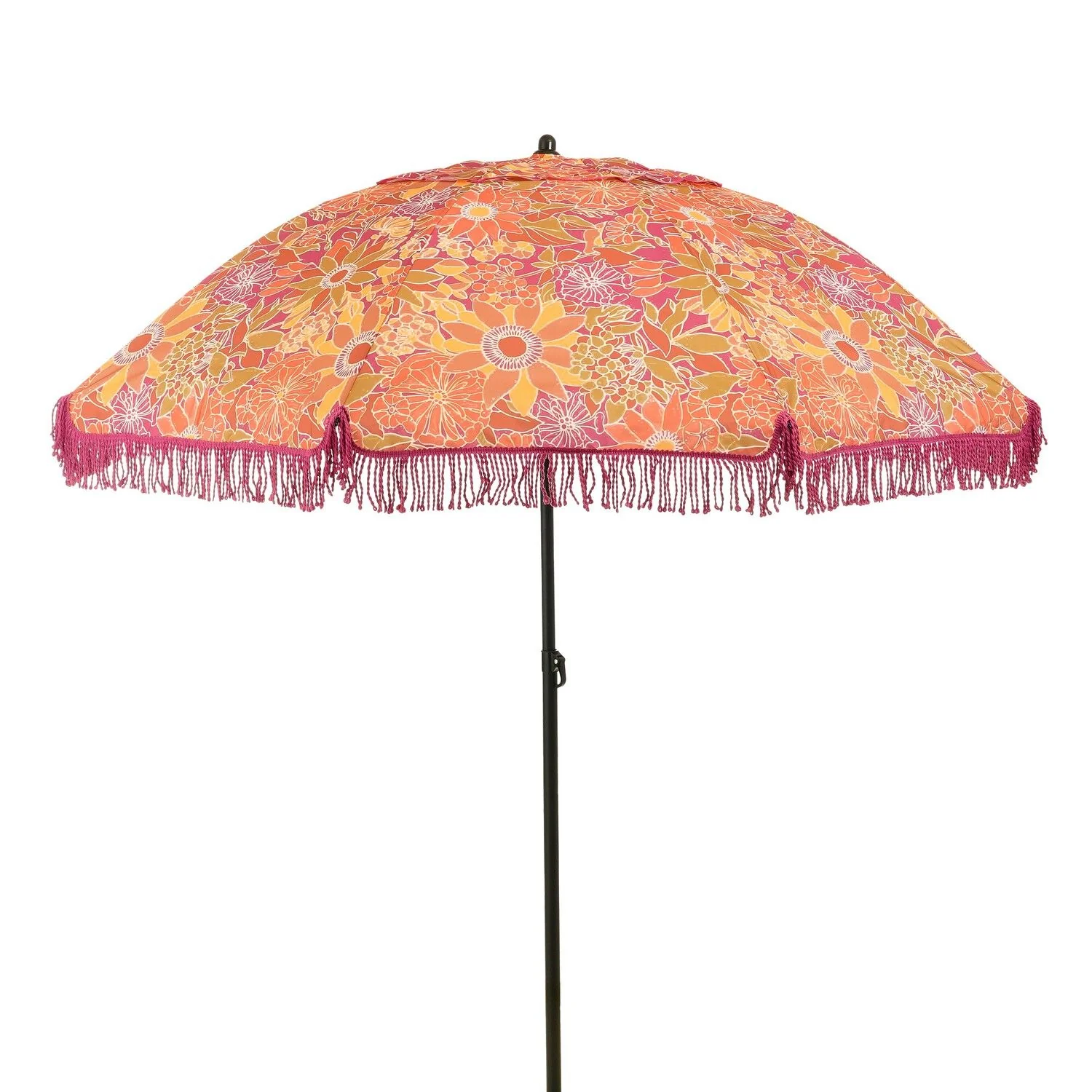 Mica Decorations Parasol Flower Pink 2.2m