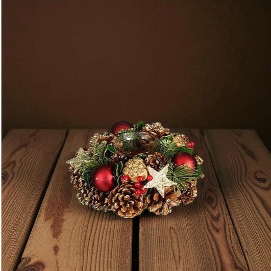 Mica Decorations Roslyn Brown Tealight Holder 9 x 19cm