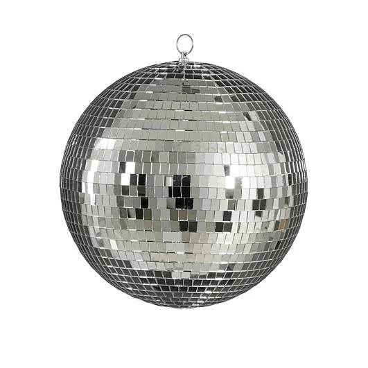 Mica Decorations Silver Mirror Ball 30cm