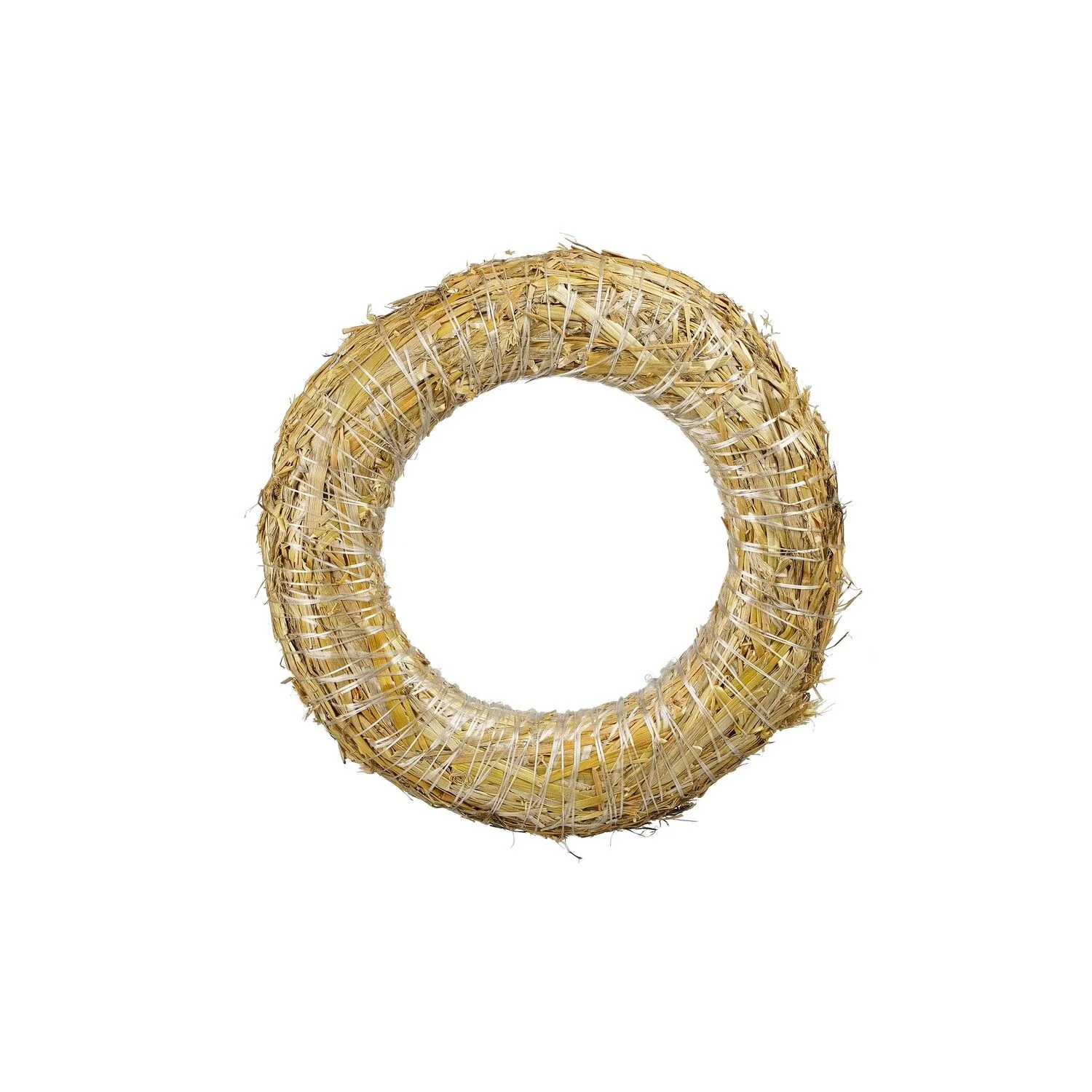 Mica Decorations Straw Wreath - H6 x Ø30 cm - Brown