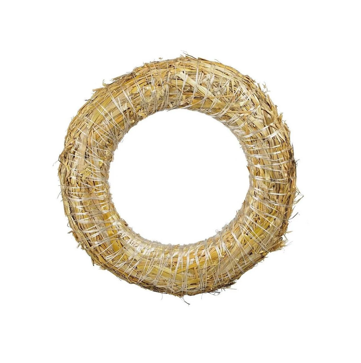 Mica Decorations Straw Wreath - H8 x Ø35 cm - Brown