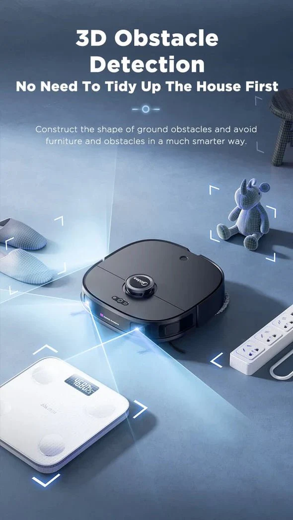 Midea V12 Robot Vacuum Cleaner and Mop Auto-Clean Station Black - Image 4