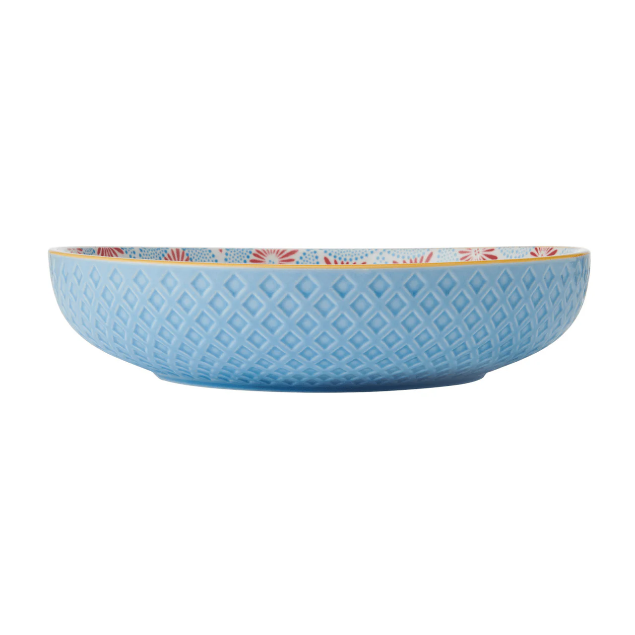 Mikasa Blue Mosaic Stoneware Bowl, 21cm - Image 2