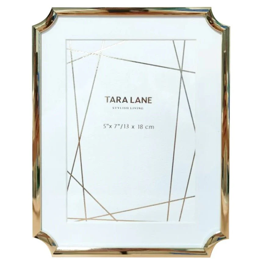 Mila Photo Frame With Mount Gold 5 X 7