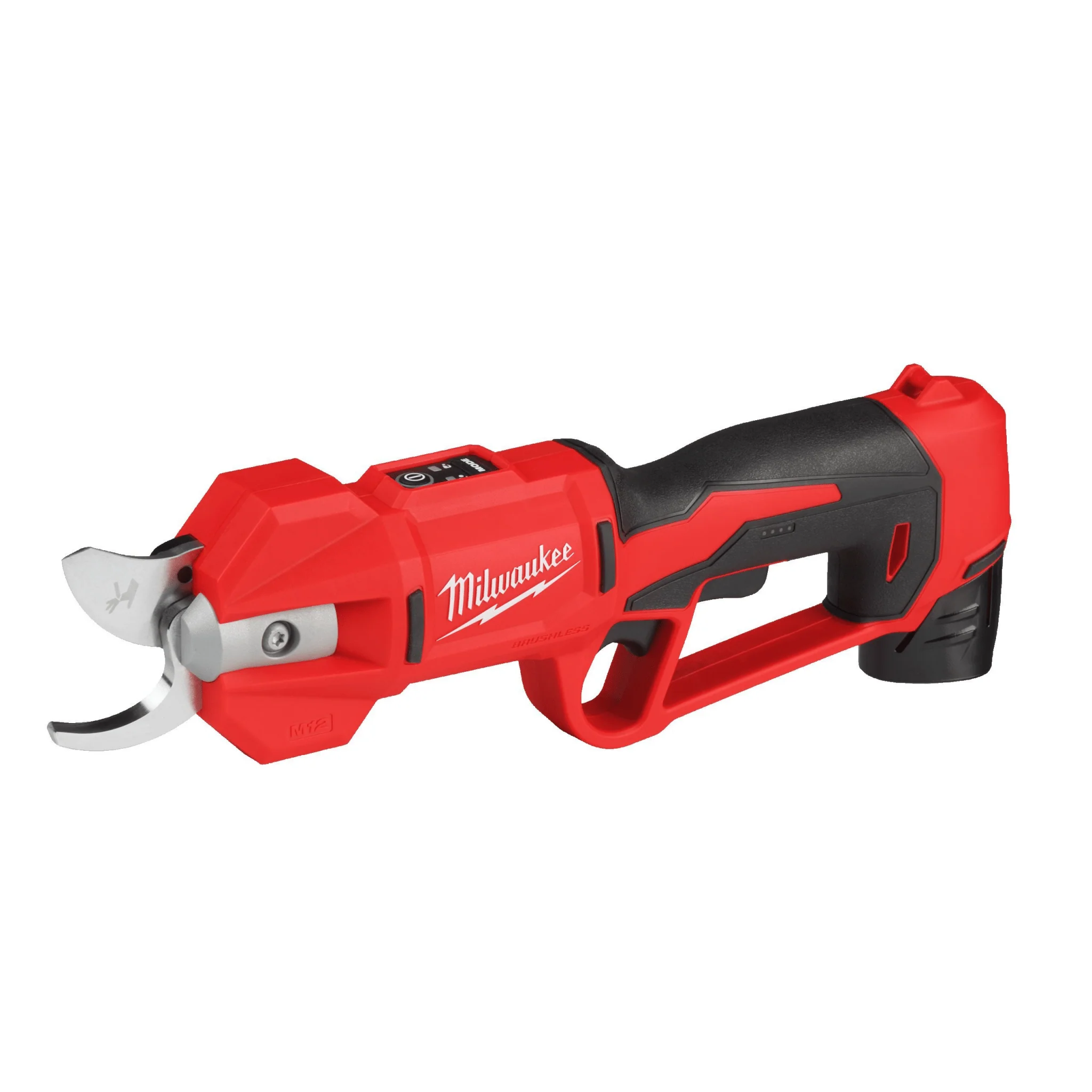 Milwaukee M12™ Brushless Pruning Shears M12BLPRS-202 with 2 x 2Ah Batteries & Charger