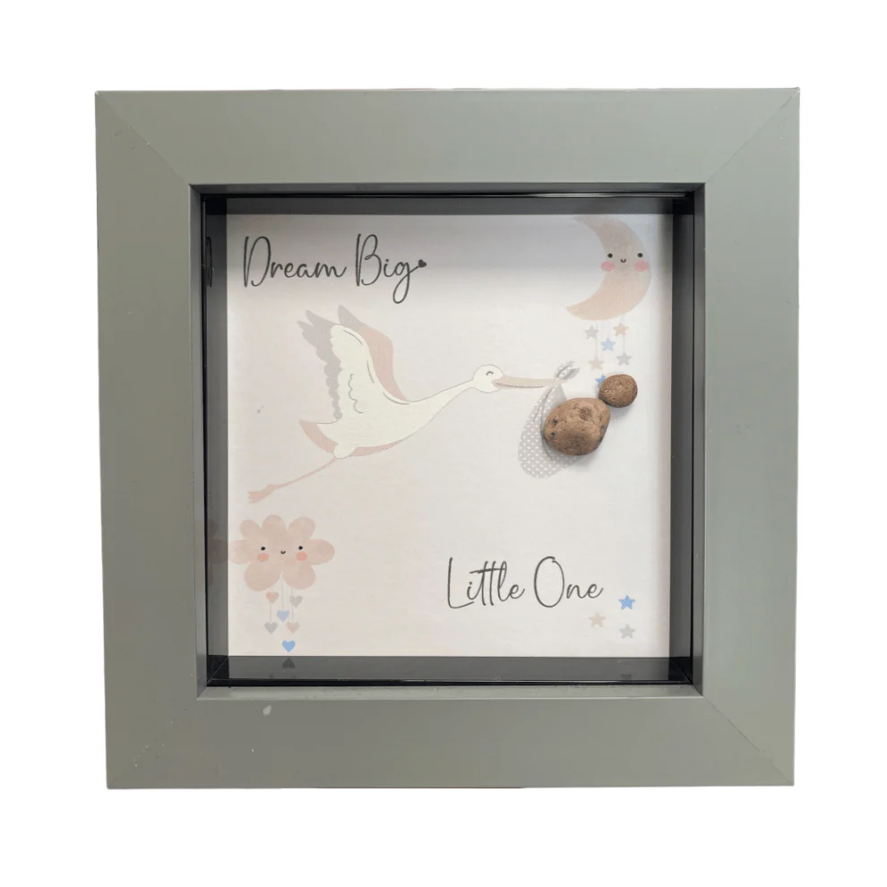 Mini Pebble Art Dream Big, Little One - Grey