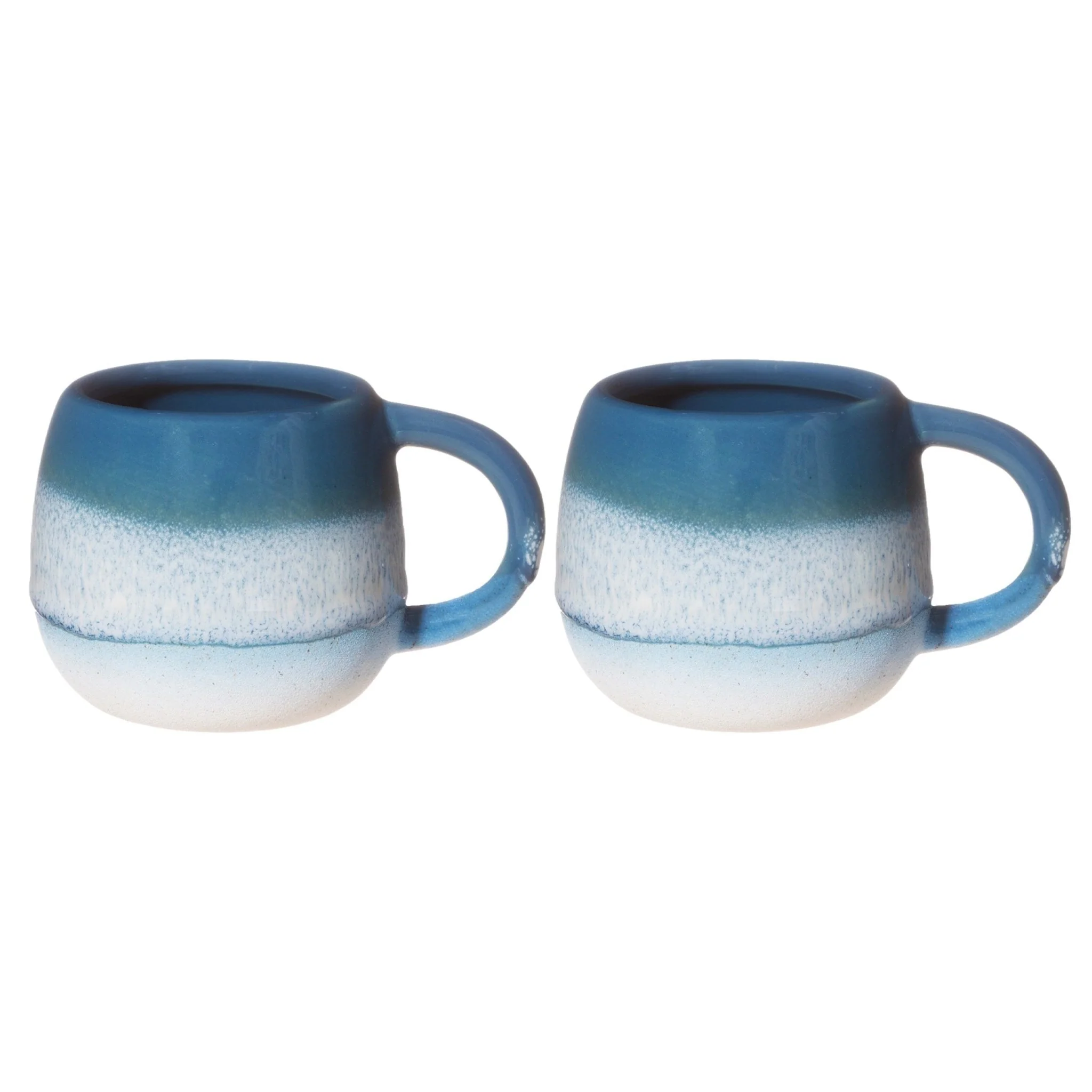 Mojave Glaze Espresso Blue Mug - Set Of 2 - Image 2