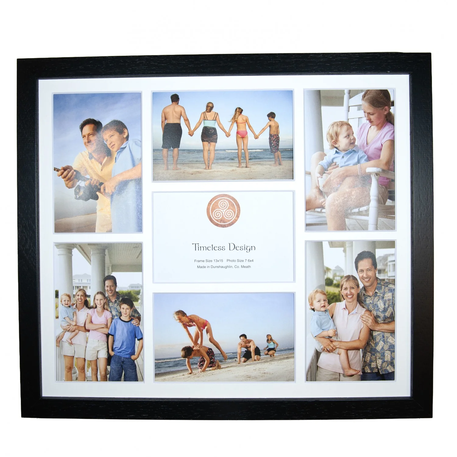 Multi Black (6x4) × 7 Frame – White Mount