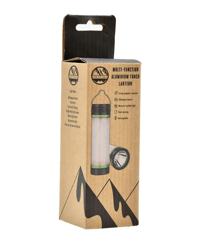 Multi-function Rechargable Aluminium Lantern Torch (500 Lumen)