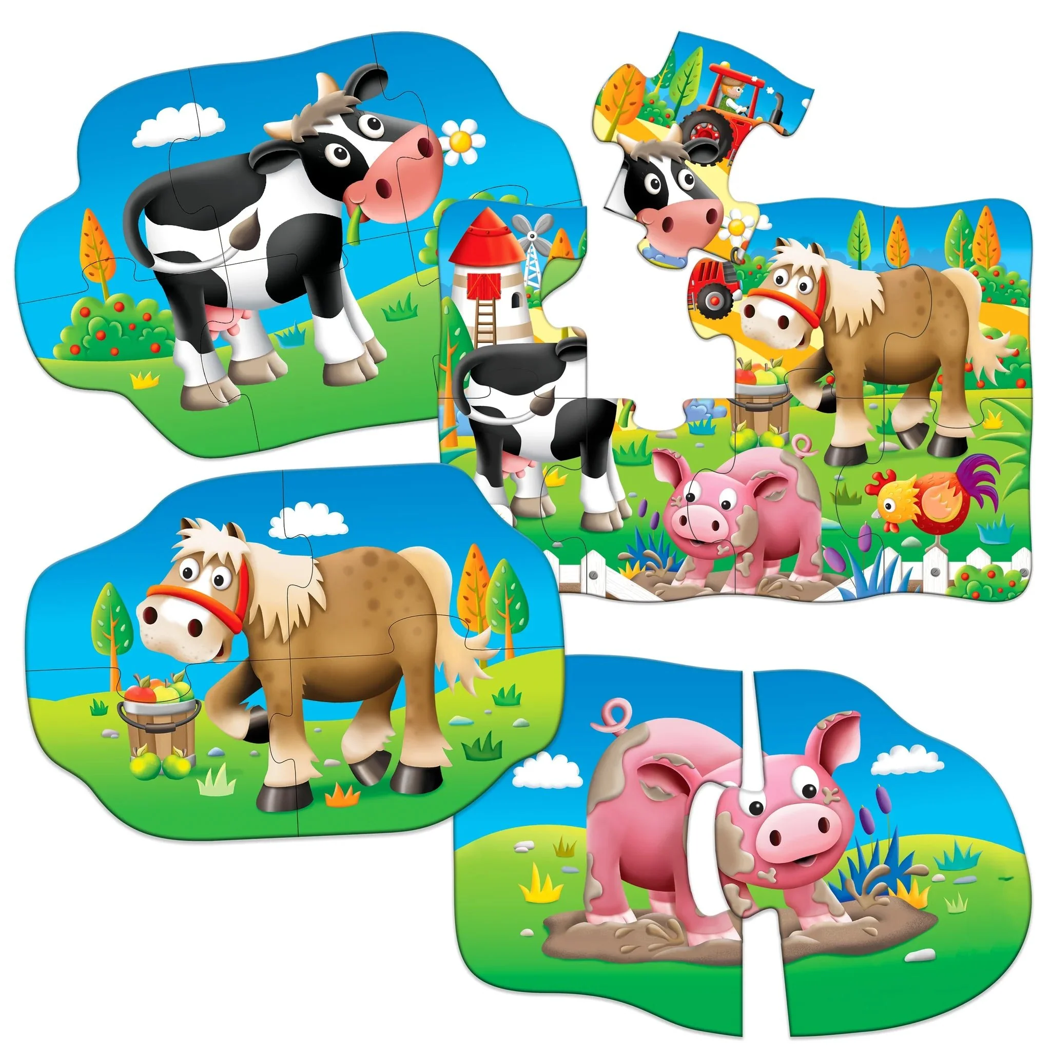 My First Puzzle Sets 4-In-A-Box Puzzles - Farm - Image 2