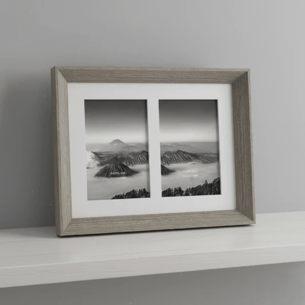 Natural Photo Frame Double 4x6in - Image 2