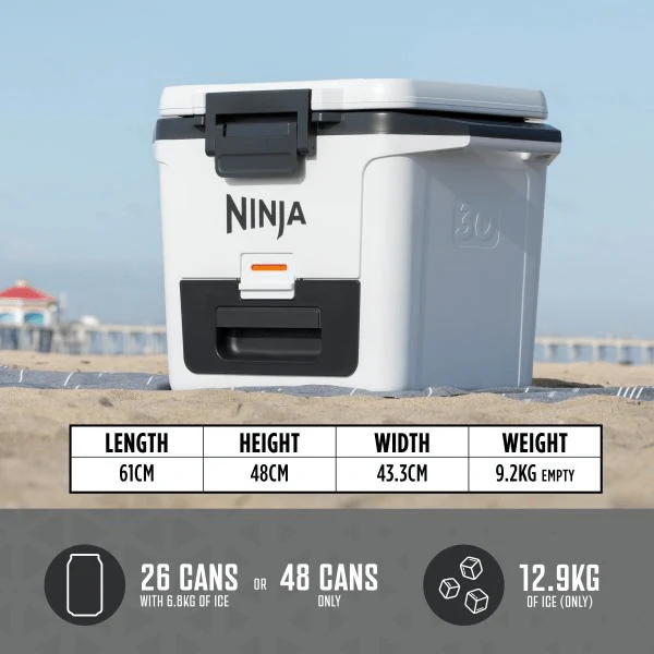 Ninja FrostVault 30QT/28L Hard Cooler - Cloud White FB131UKWH - Image 4