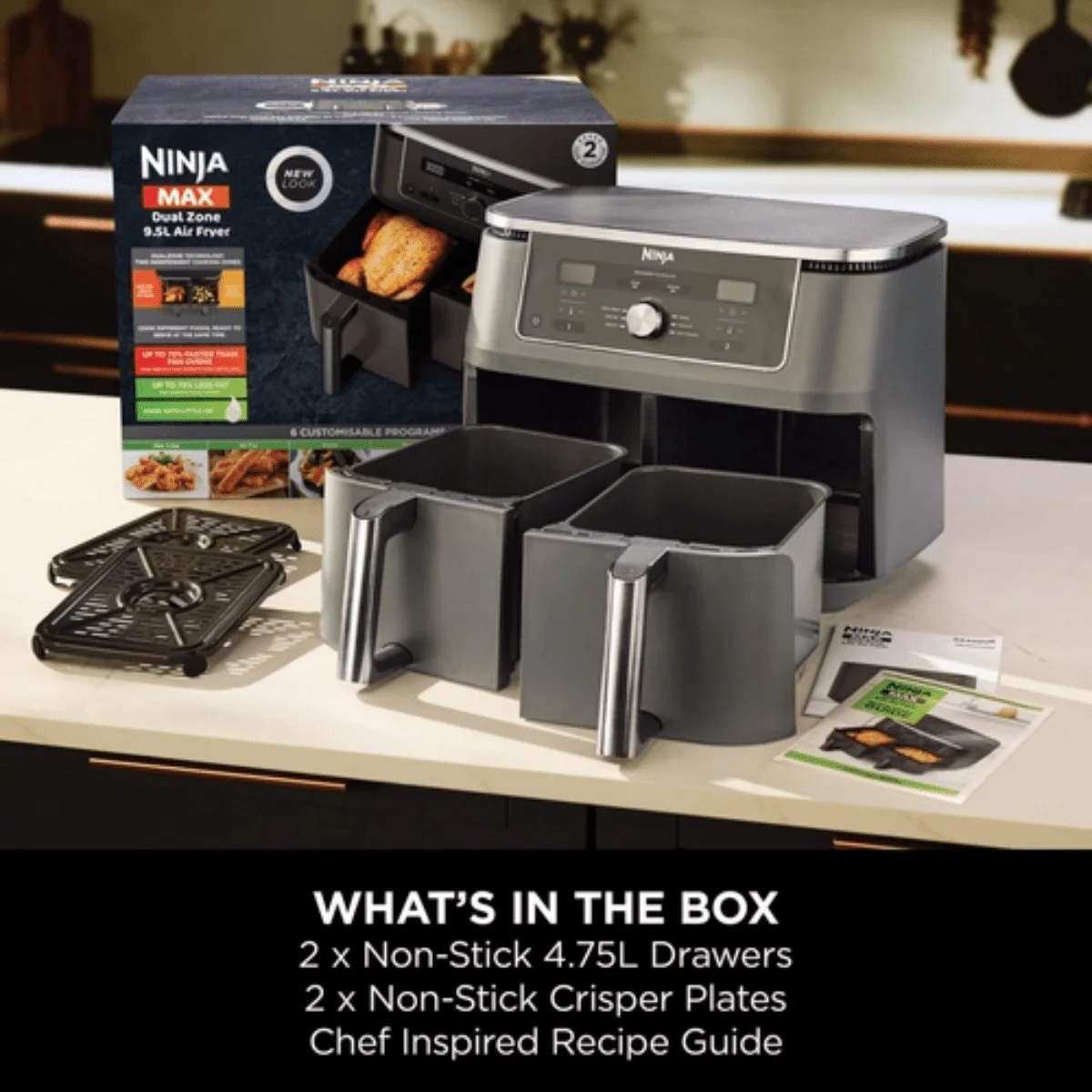 Ninja MAX 6-in-1 Dual Zone Air Fryer (DZ400UK) - Image 4