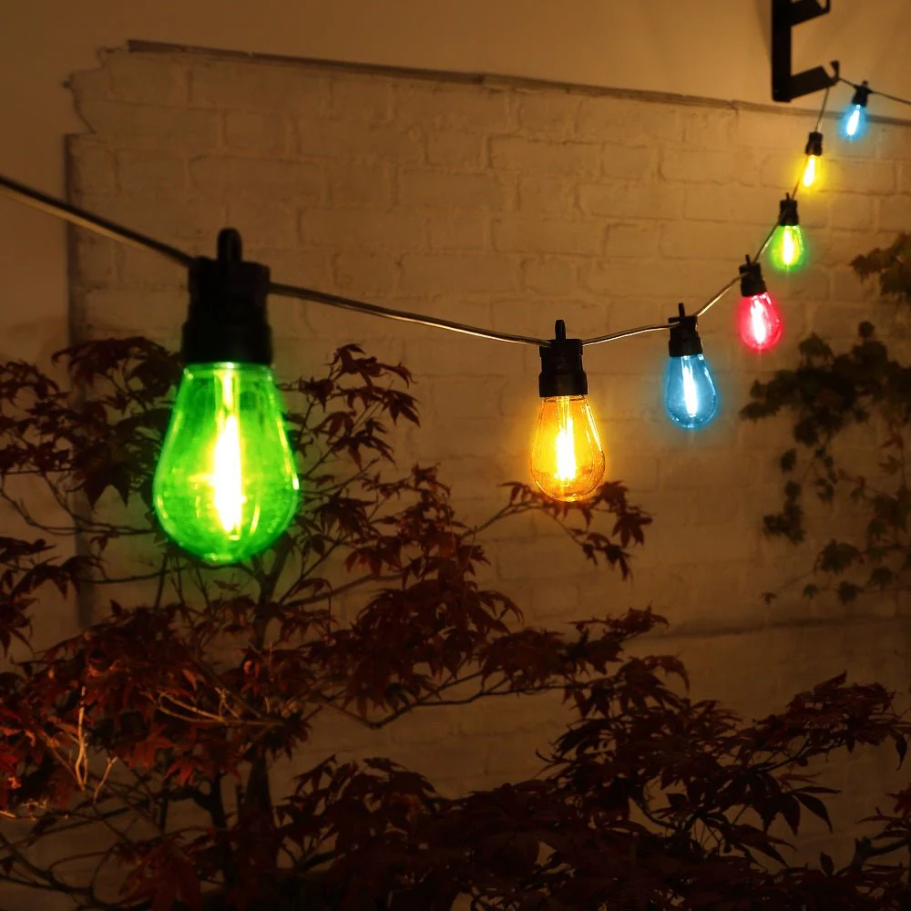 Noma 10 Led Small Edison Festoon Multi Coloured - Connectable