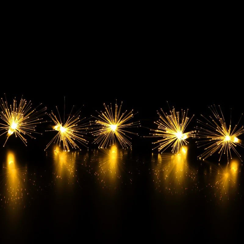 Noma 40 Warm White Fibre Optic Stardust String Light - Easytimer