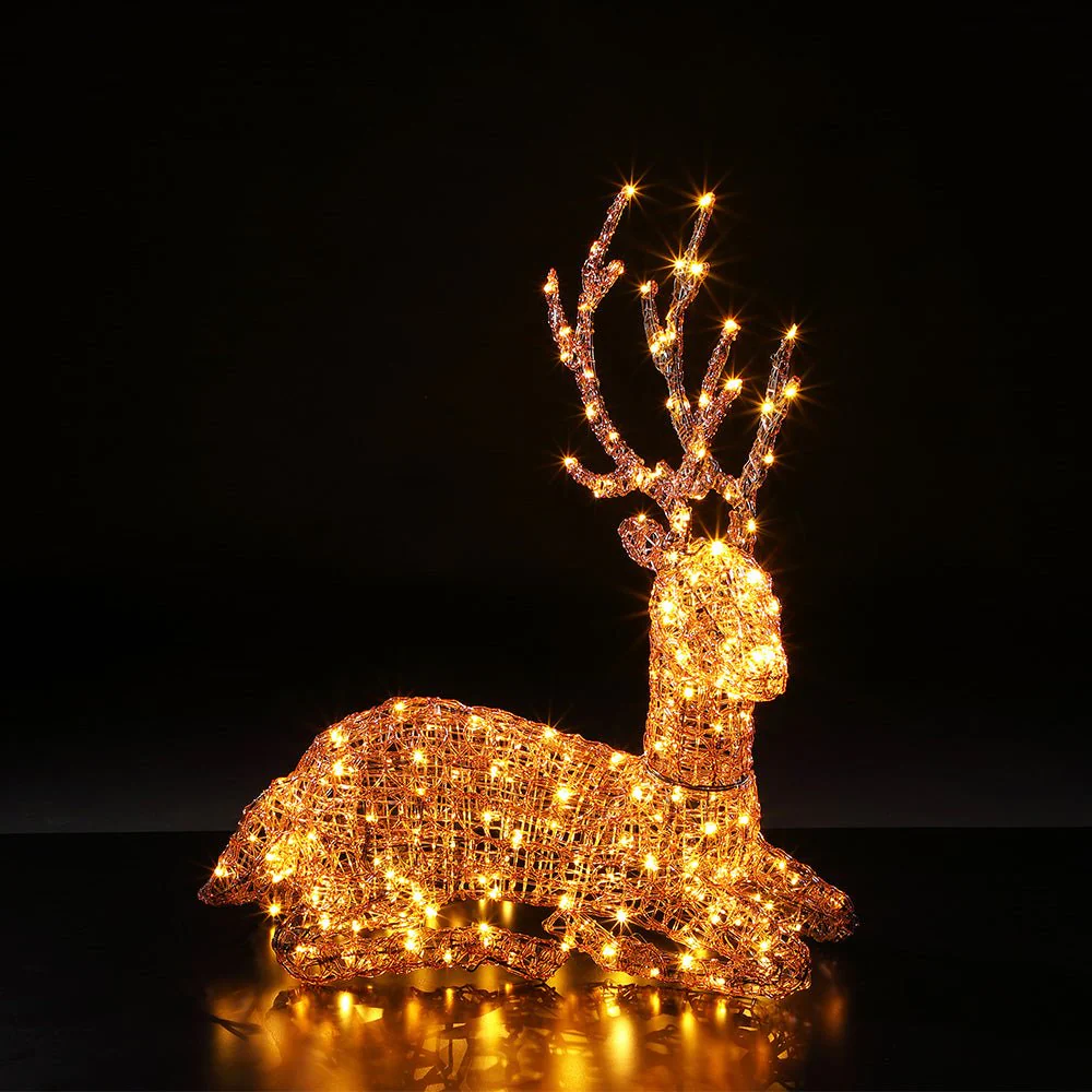 Noma 85cm Copper Acrylic Resting Stag 180 Leds