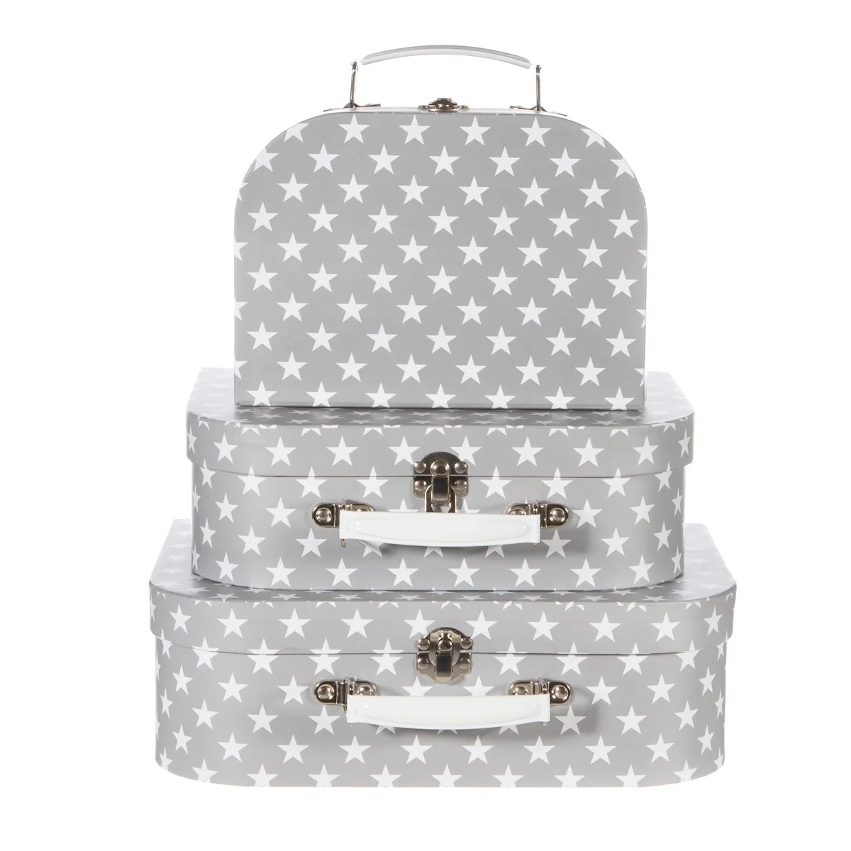 Nordic Star Mini Suitcases Grey - Set Of 3 - Image 2