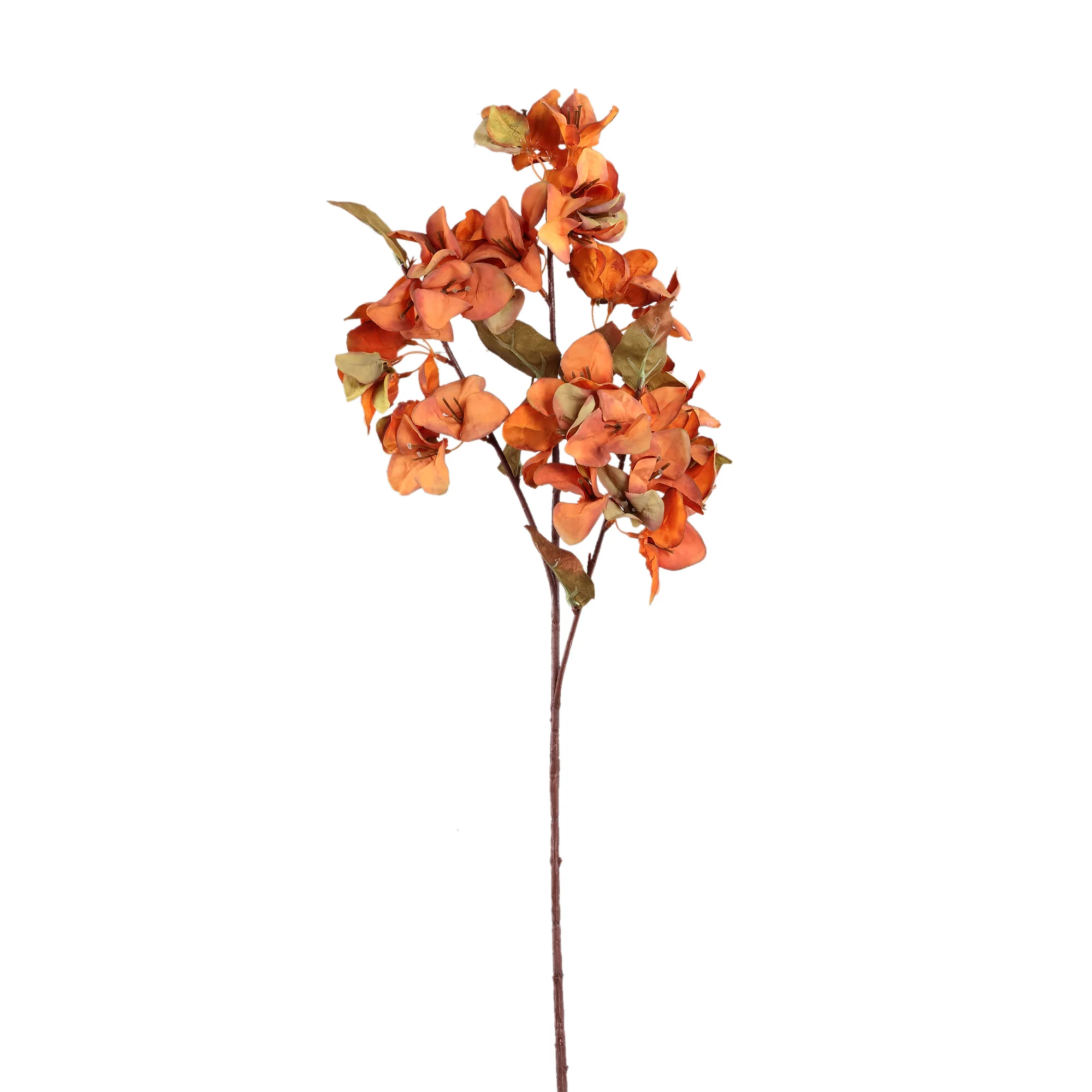 Orange Trillium Stem Artificial Flower