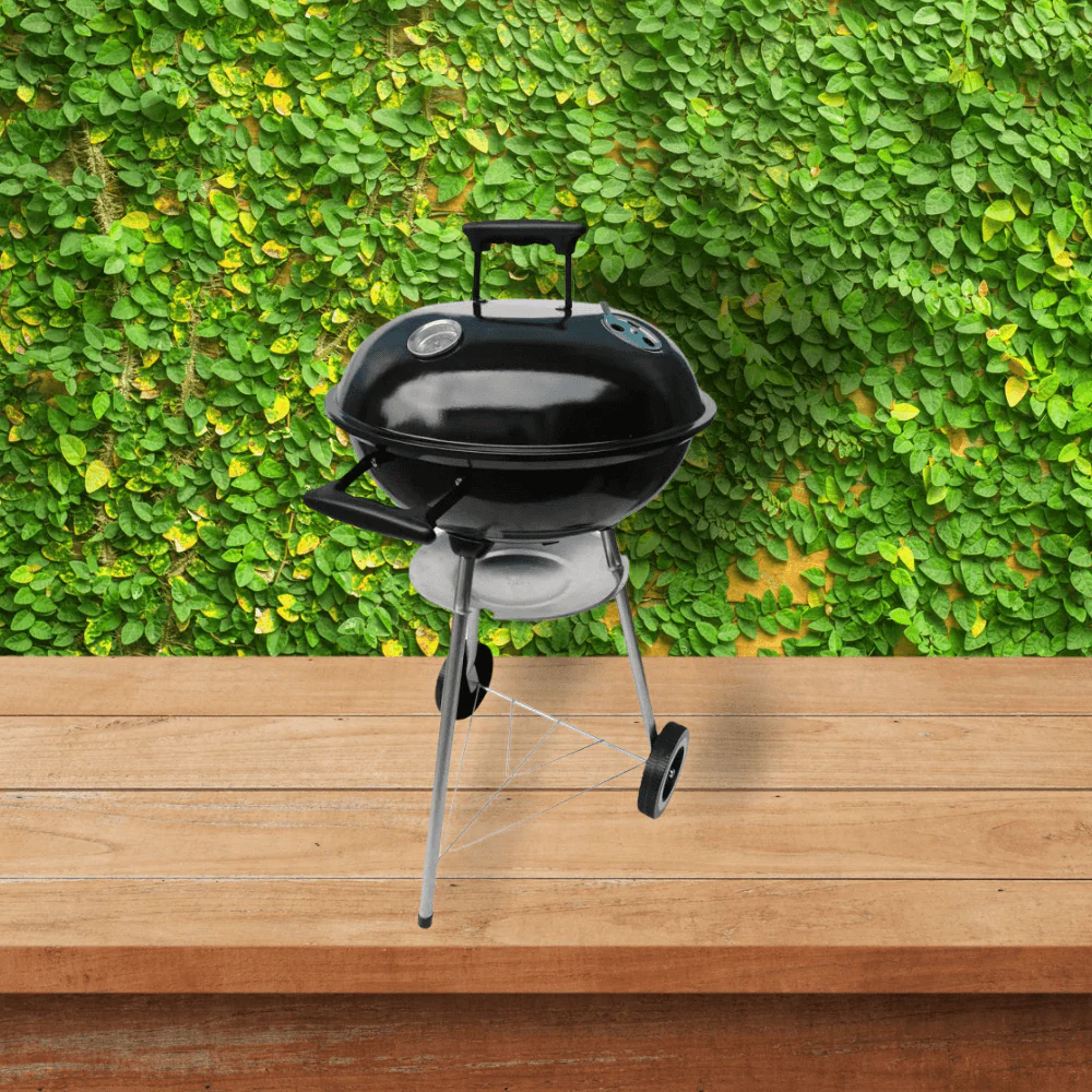 Mammoth Charcoal Kettle Bbq 17" - Black