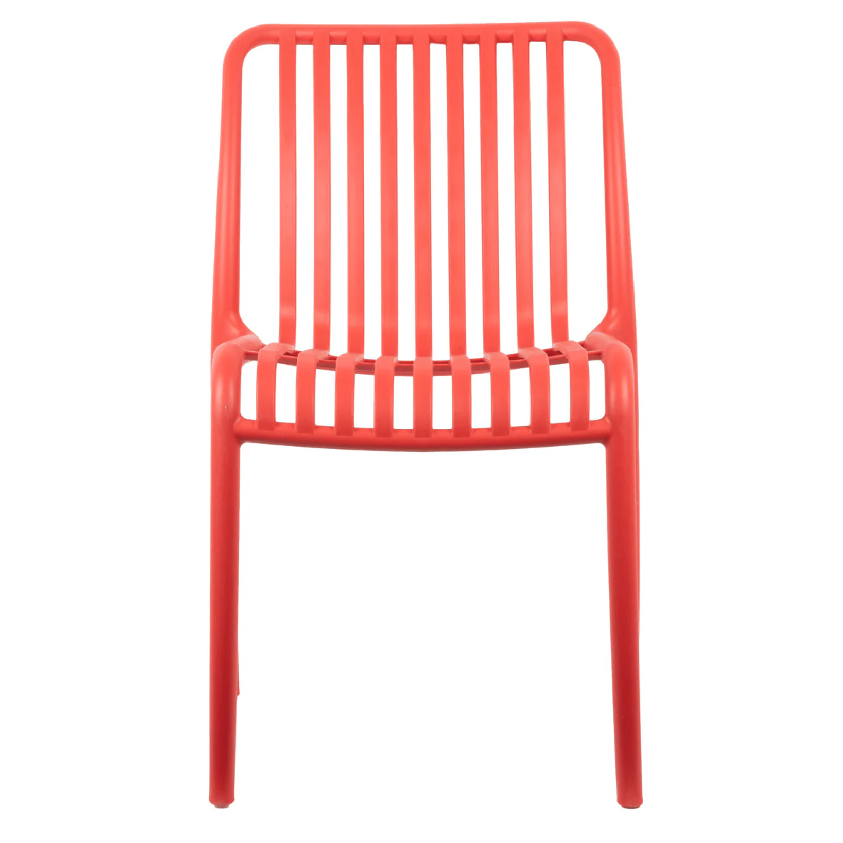 Outdoor Stackable Dining Chair Glee Bright Red - Image 3