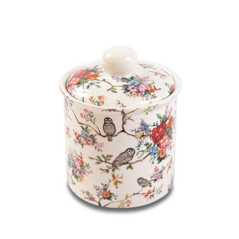 Owly Fowly Covered Sugar Bowl