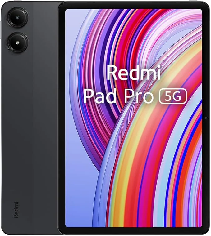Xiaomi Redmi Pad Pro 5G 12.1‑inch tablet, 6GB RAM, 128GB storage, black