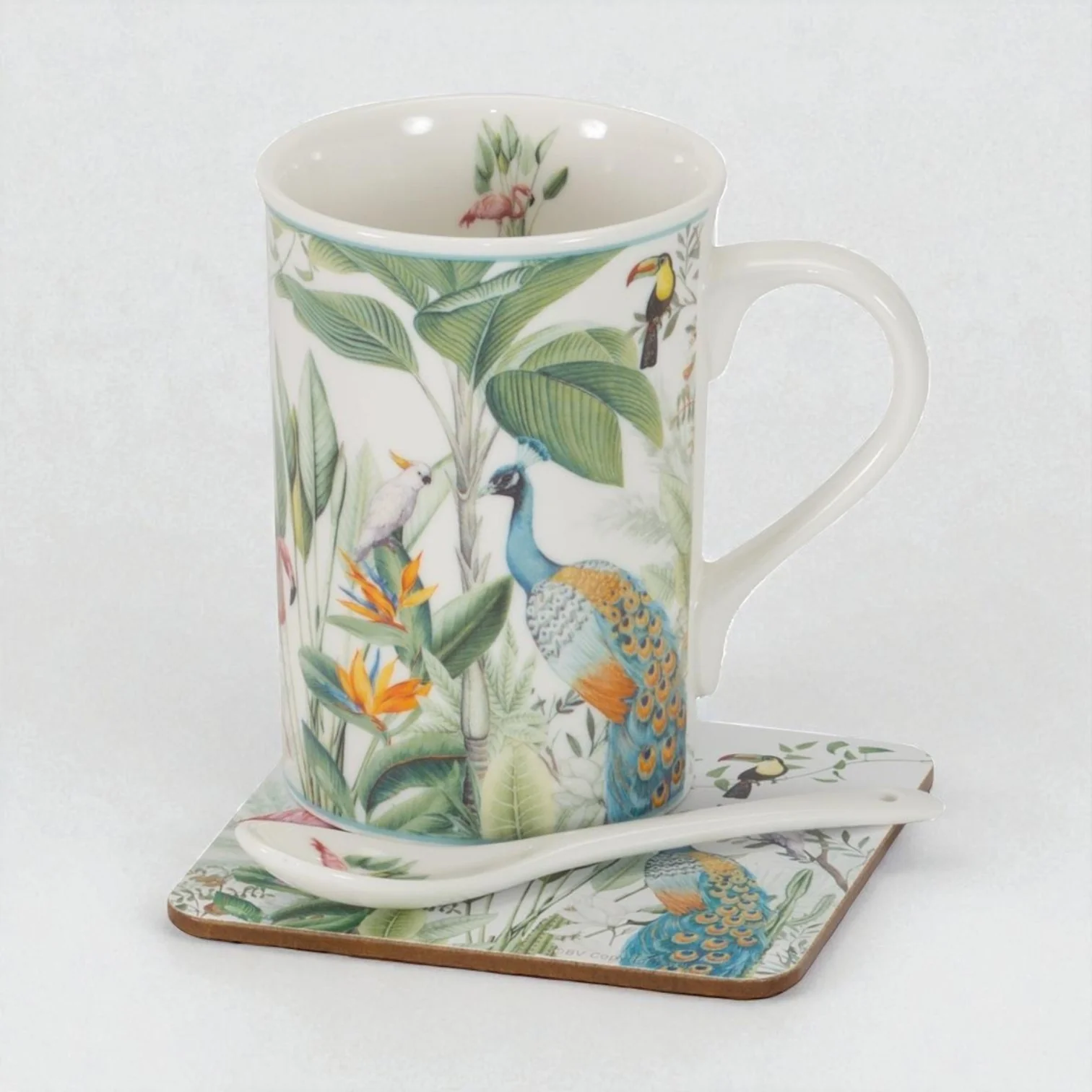 Peacock Mug Gift Set