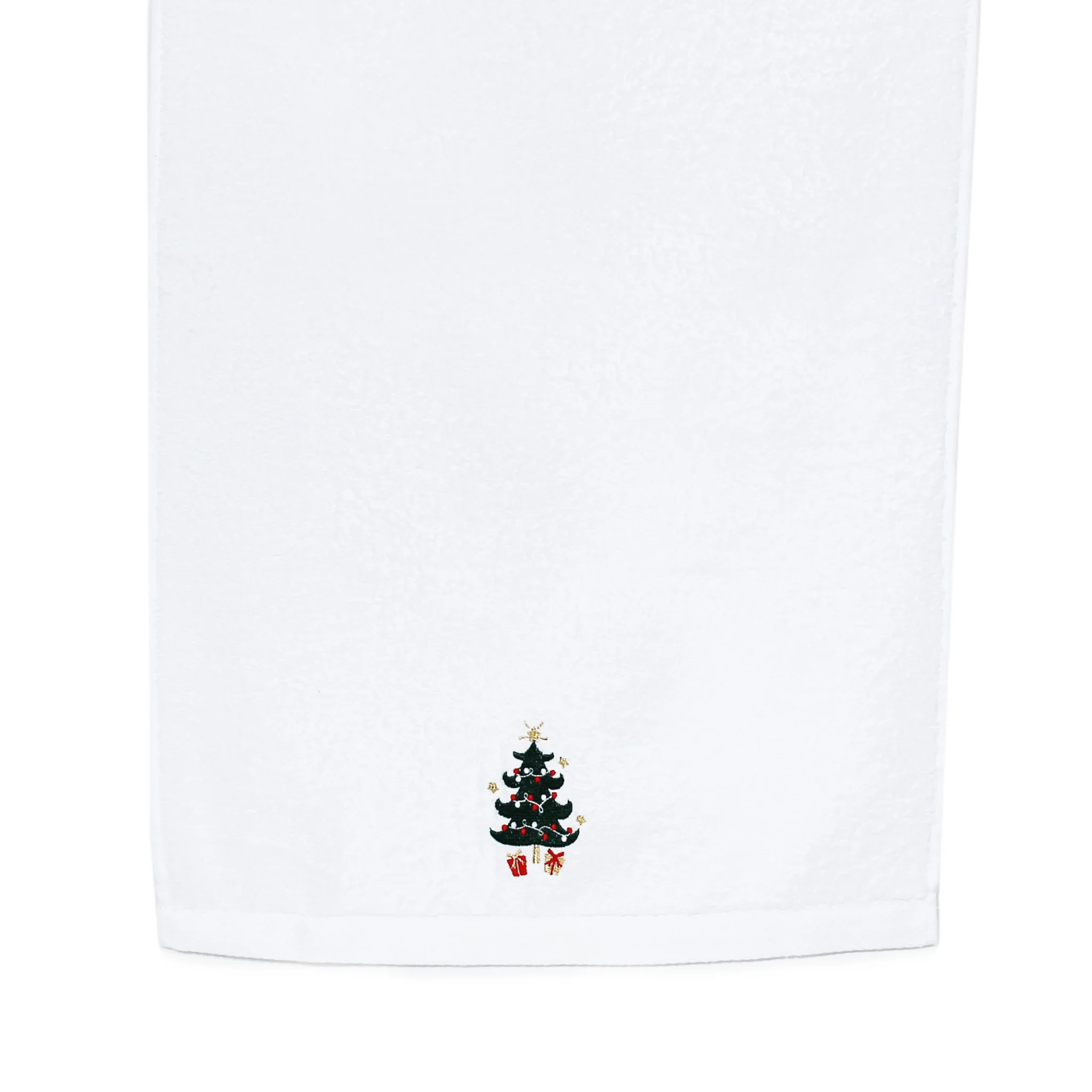 Peggy Wilkins Christmas Tree Embroidered Guest Towel 30x50cm