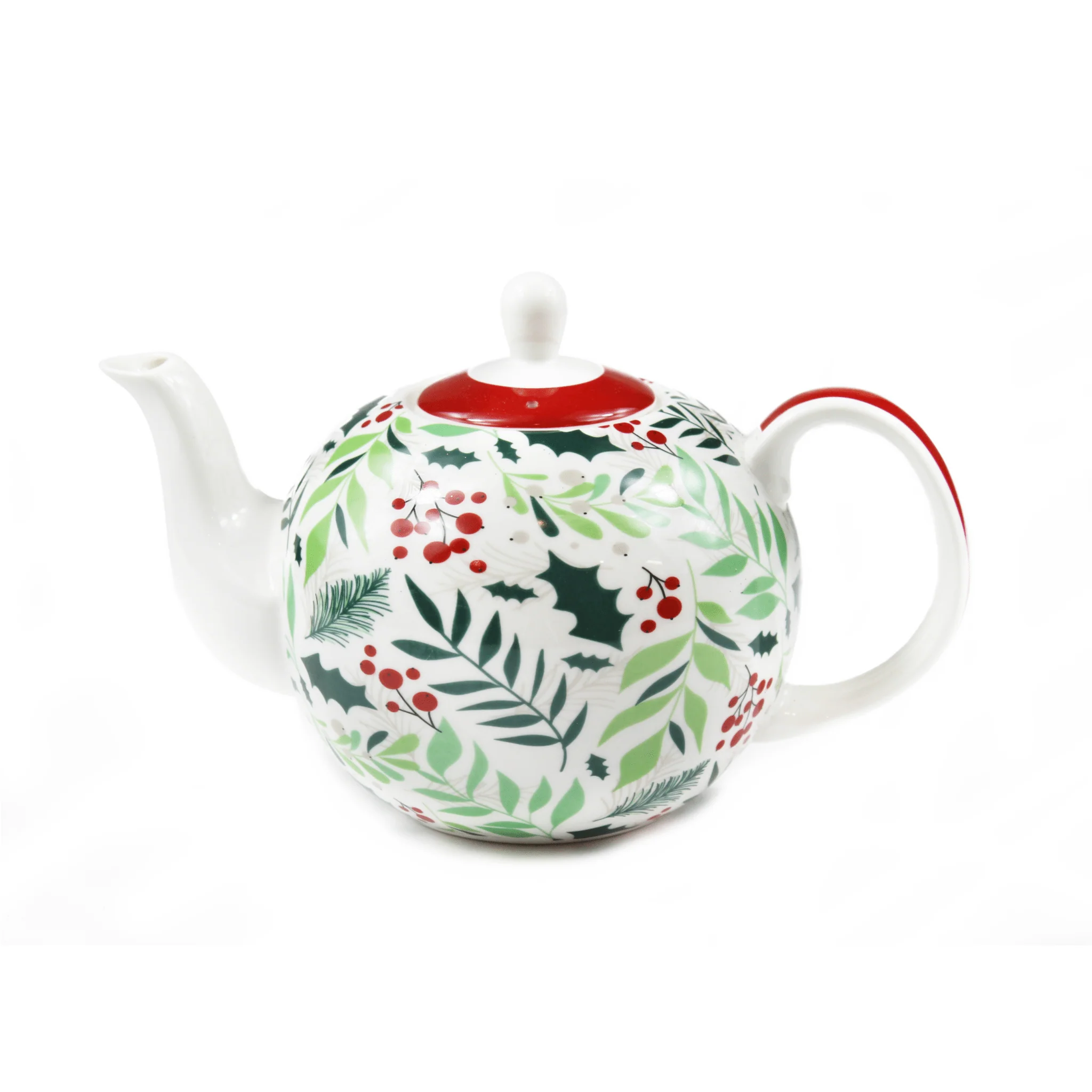 Peggy Wilkins Graceful Christmas Ceramic Teapot