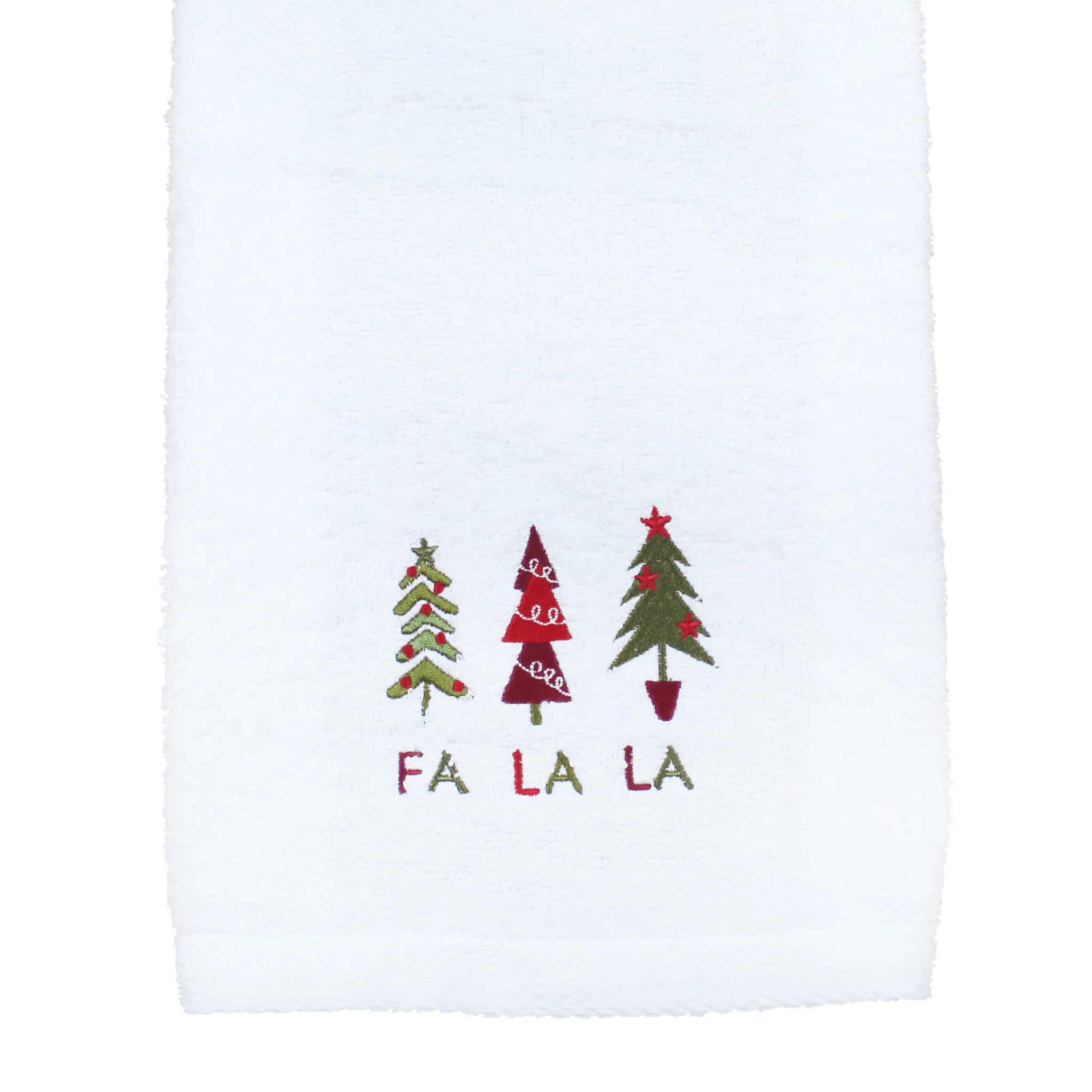 Peggy Wilkins Singing Spruces Embroidered Guest Towel 30x50cm