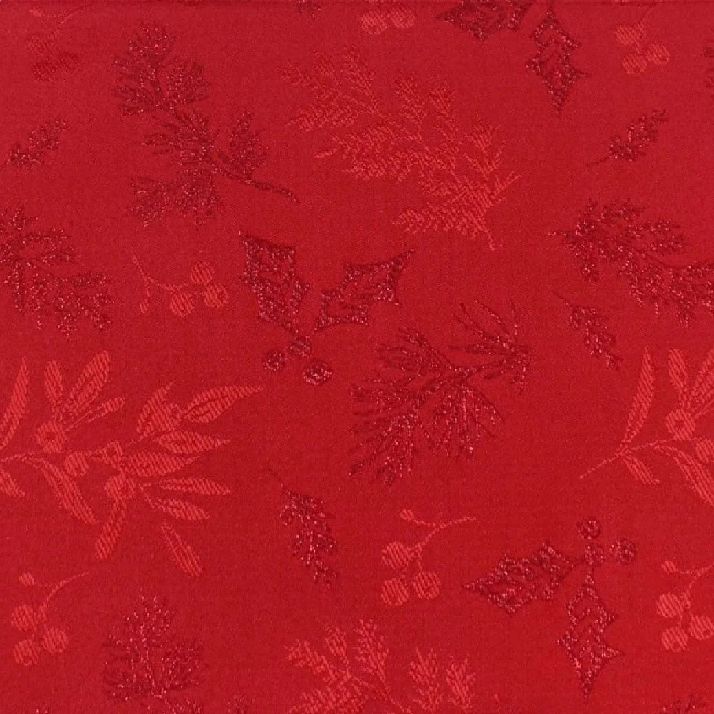 Peggy Wilkins Winter Hedgerow Red Christmas Tablecloth – 67" x 100" (170 x 250 cm)
