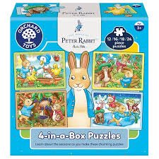 Peter Rabbit - 4 In A Box Puzzles
