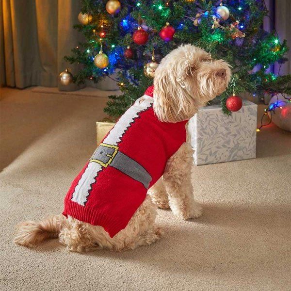 Pets Christmas Jumper SantaSuit - 40cm