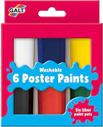 Pk6 Washable Poster Paints
