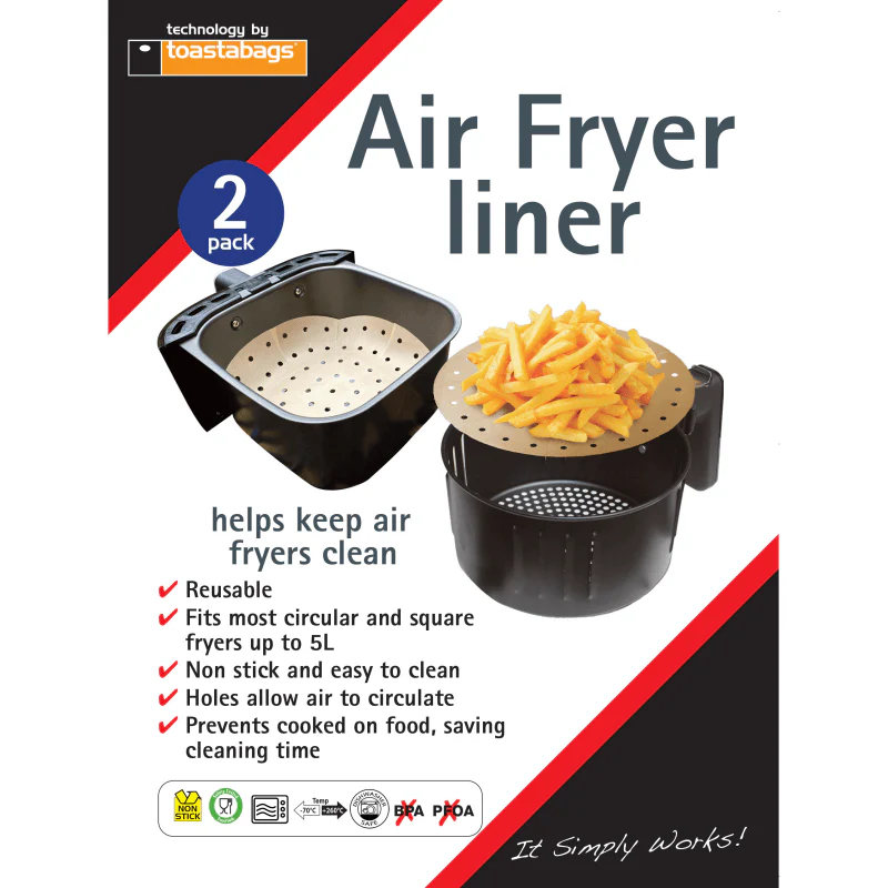 Air Fryer Liner Natural 2 pack - Image 2