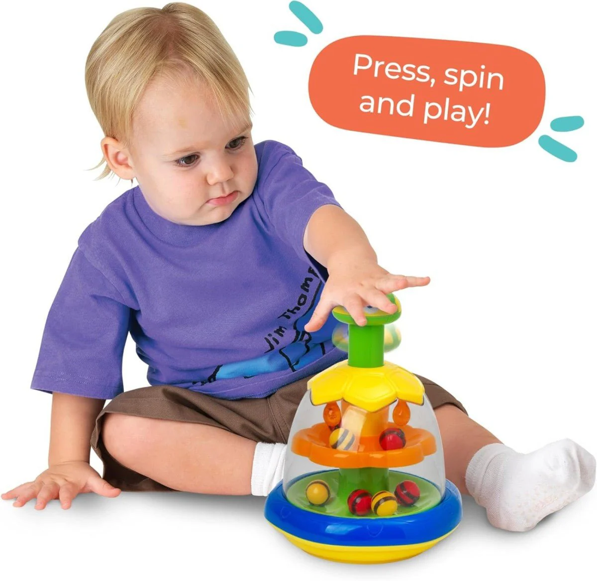 Play Tots Busy Bees Spinning Top - Image 2