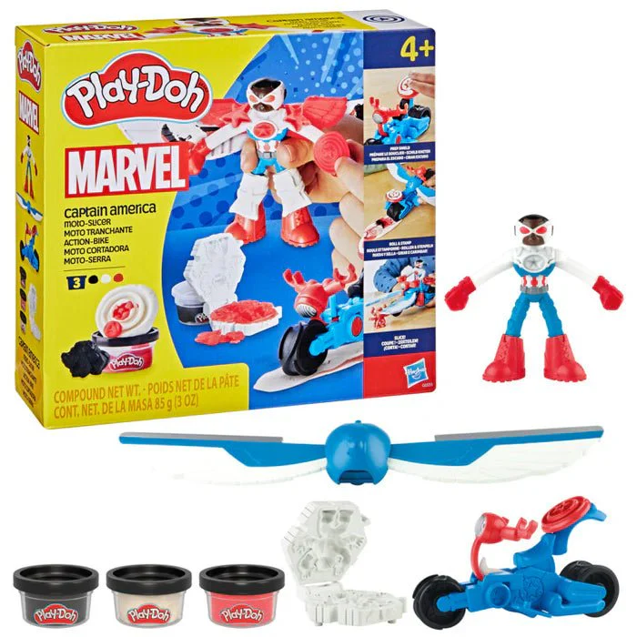 PlayDoh Marvel Playset Captain America Moto-Slicer - Image 2