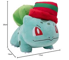 Pokemon 8In Holiday Bulbasaur With Striped Hat - Image 2