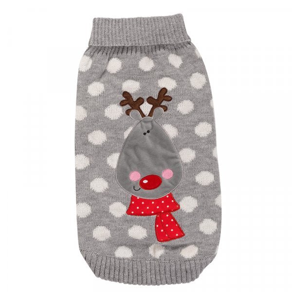 Polka Rudolph Jumper - 30cm