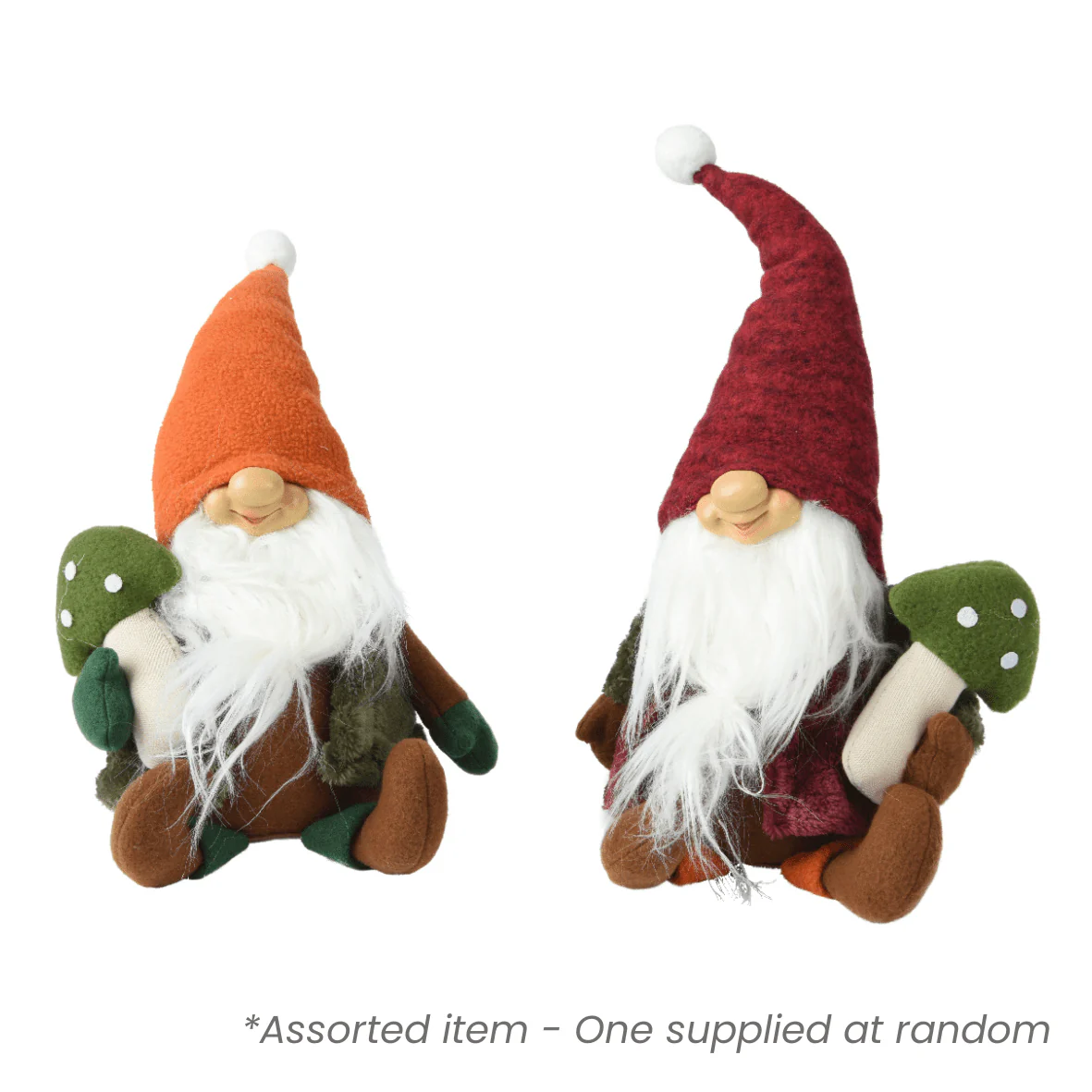 Polyester Christmas Gnome Assorted - One Supplied*