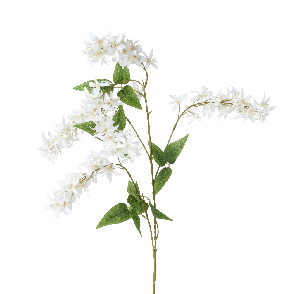 Polyester Wisteria on Stem Spray White
