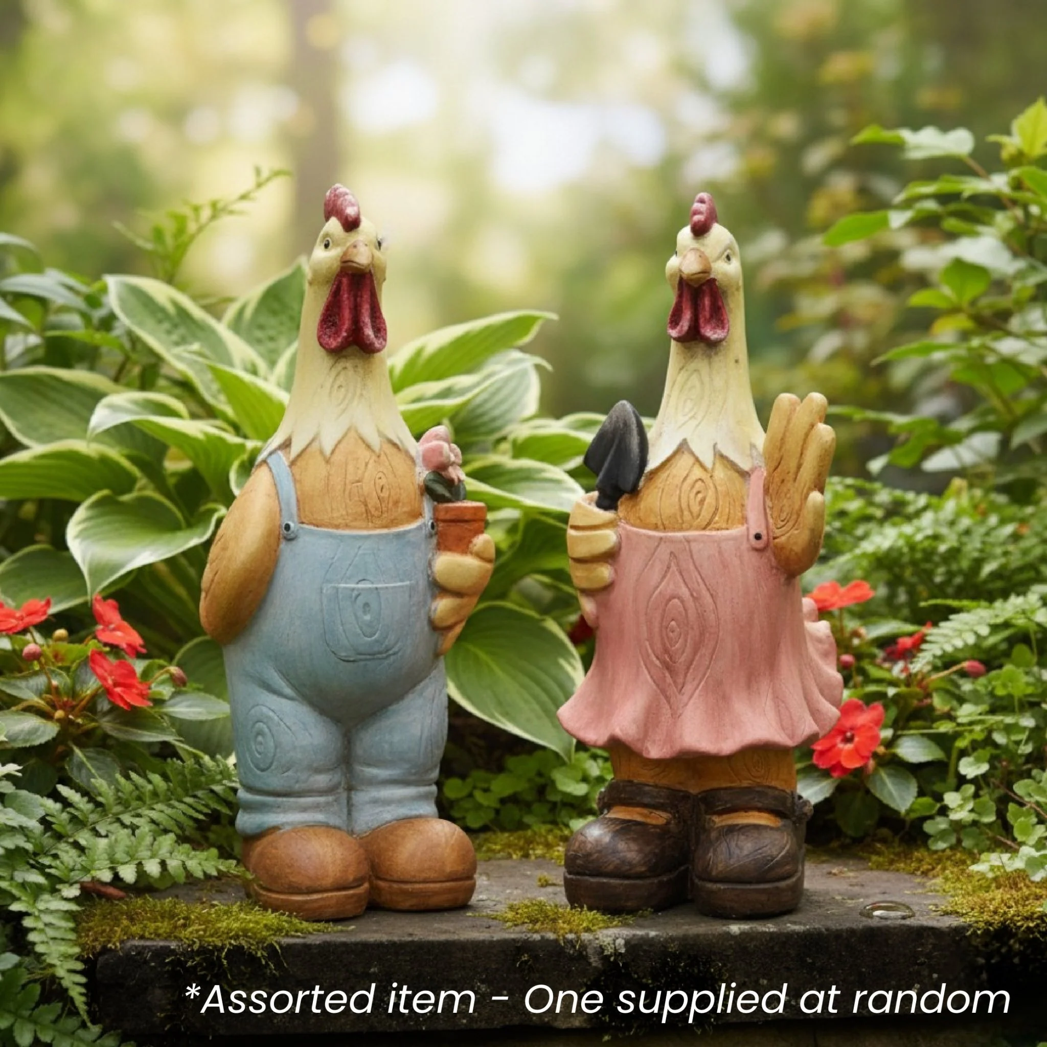 Polyresin Chicken Ornament Assorted - One Supplied*