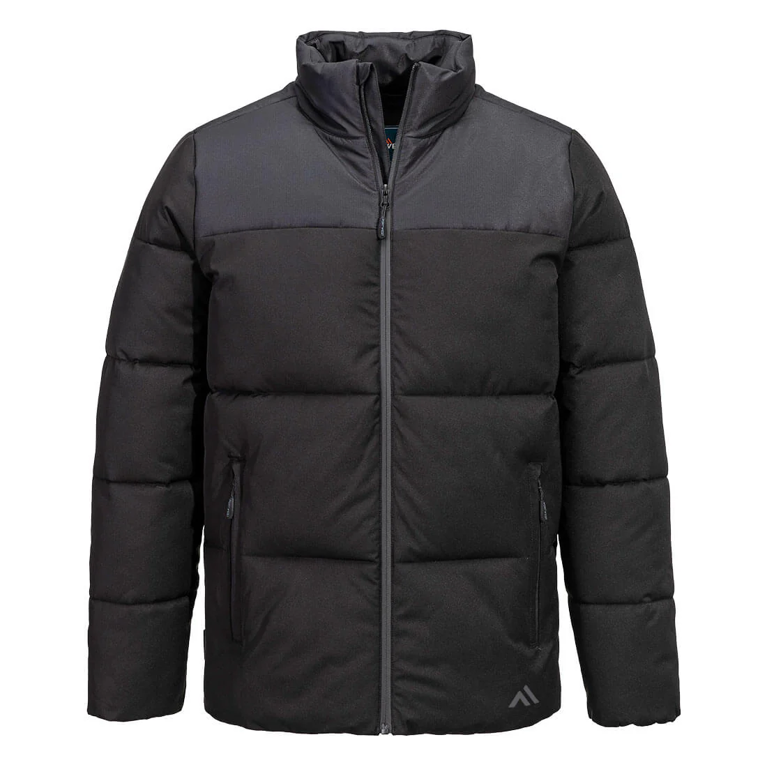 Portwest KX3 Insulated Baffle Jacket Black Size Medium