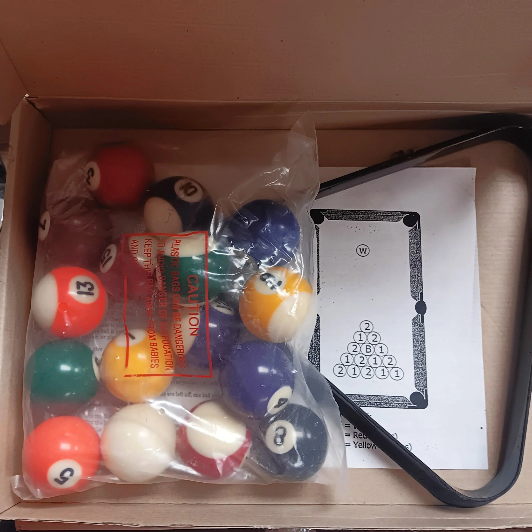 Pot Black Pool Ball & Triangle Set 41mm - Image 2