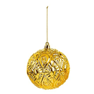 Premier 10cm Warm Gold Branch Bauble