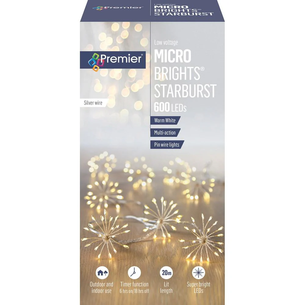 Premier 600 Low Voltage LED Microbrights Starburst - Warm White