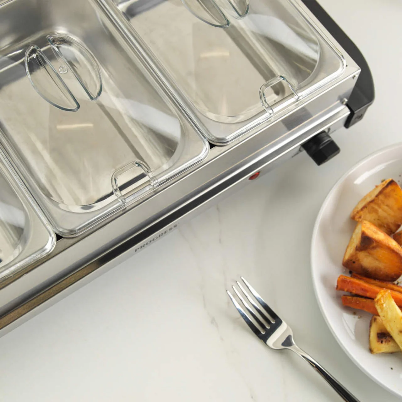 Progress 3 Pan Food Warmer Buffet Server, 3 x 1.5L - Image 4